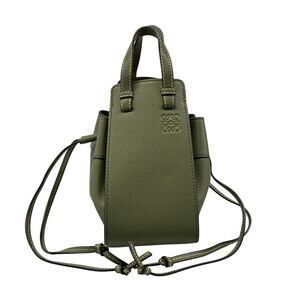 Loewe Hammock Drawstring Bag Mini Handbag Grain Calf Smooth Calf